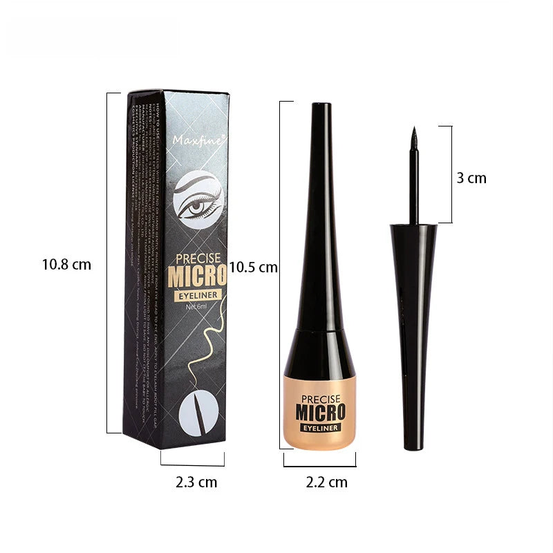 Stylo Eyeliner Waterproof à vaccage Rapide en Continu, Sans Taches, Liquide Ultra Fin, Lisse, Touche, Cosmétiques, 256