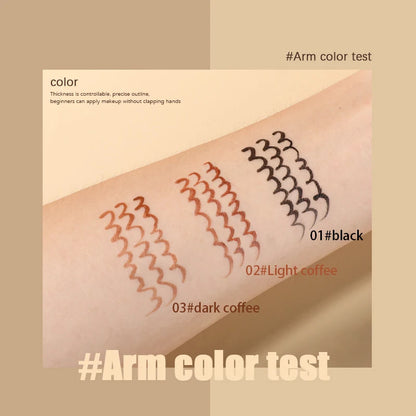 Stylo Eyeliner Waterproof à vaccage Rapide en Continu, Sans Taches, Liquide Ultra Fin, Lisse, Touche, Cosmétiques, 256